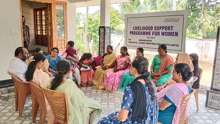 Facilitating women groups_Livelihood support for women program